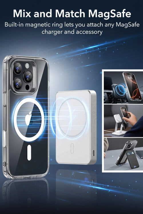 Iphone 16 pro max clear magnetic case