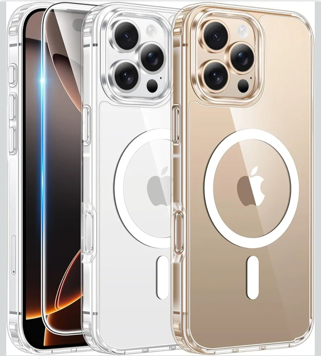 Iphone 16 pro max clear magnetic case