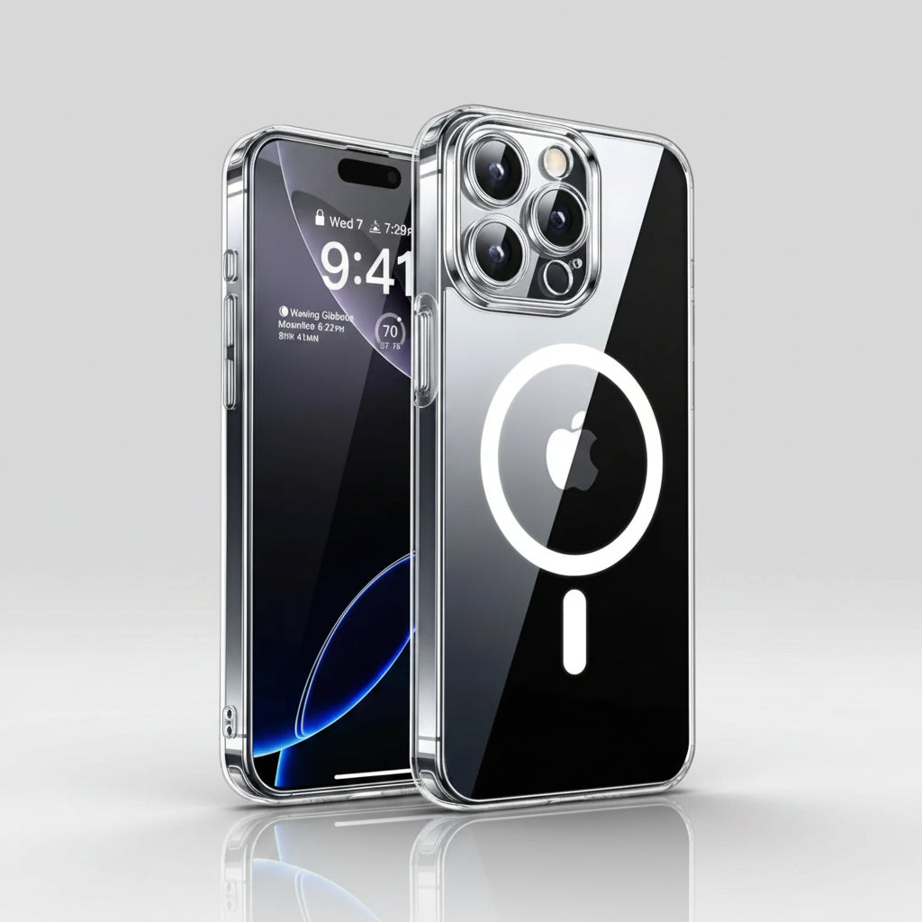 Iphone 16 pro max clear magnetic case