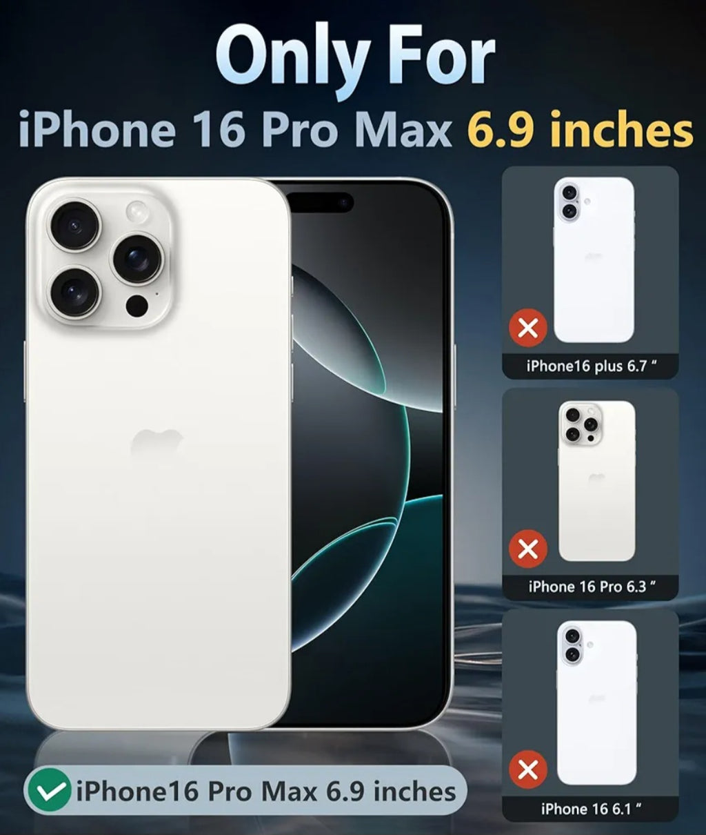 Iphone 16 pro max clear magnetic case